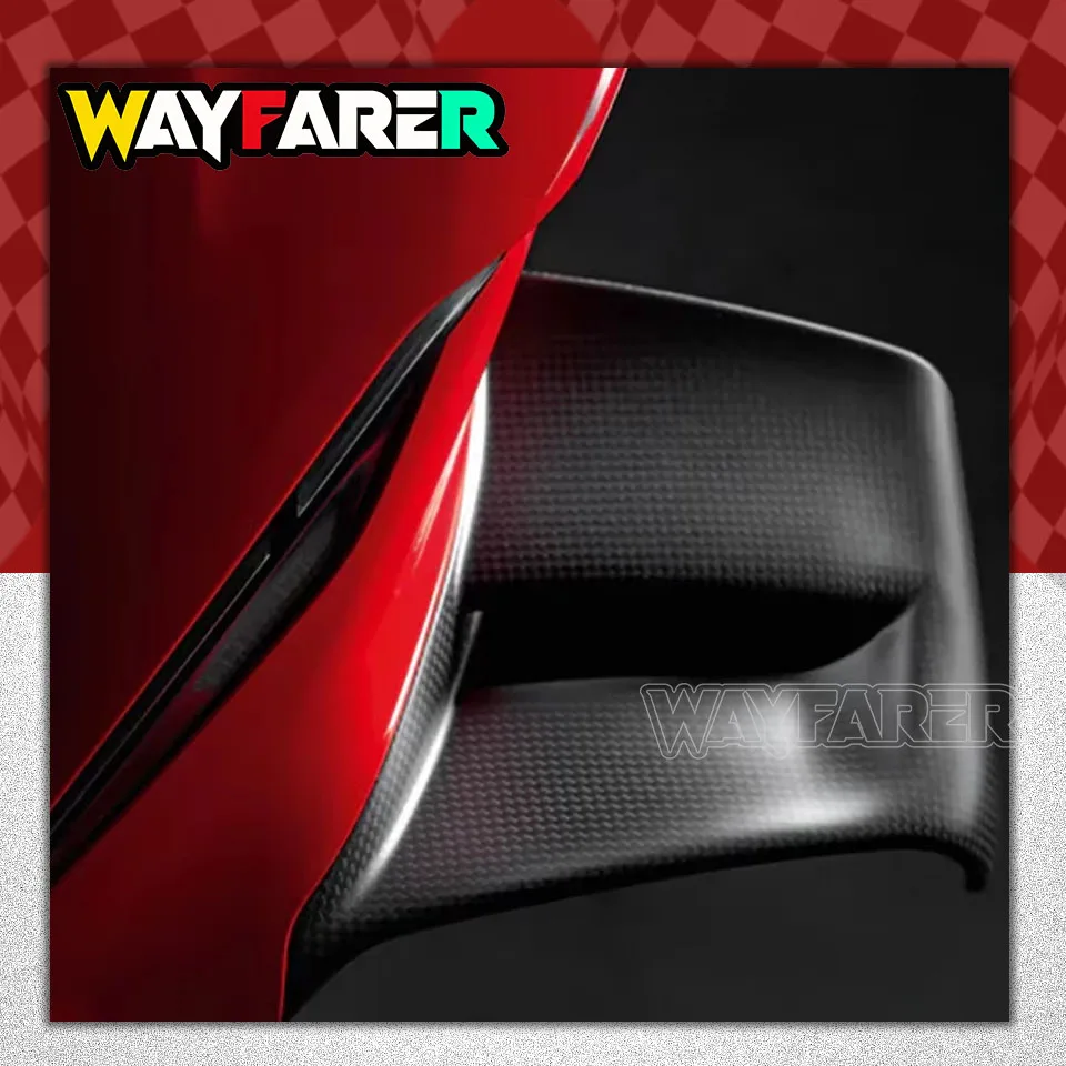 Carbon Fiber Winglets Fixed Side Wings Fins For Panigale V4 V4S 2025 Motorcycle Accessories Fairing Kits Modified Parts