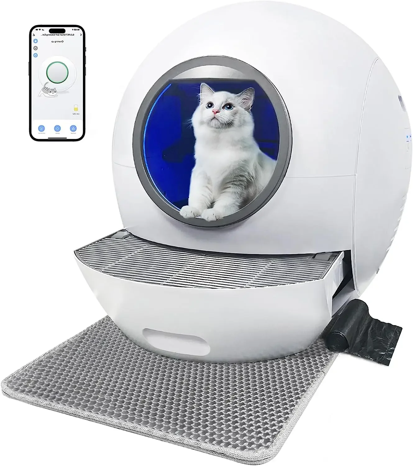 

Pet Product Supplier Luxury Fully Enclosed Self Clean Wifi Automatic Smart Cat Toilet Box