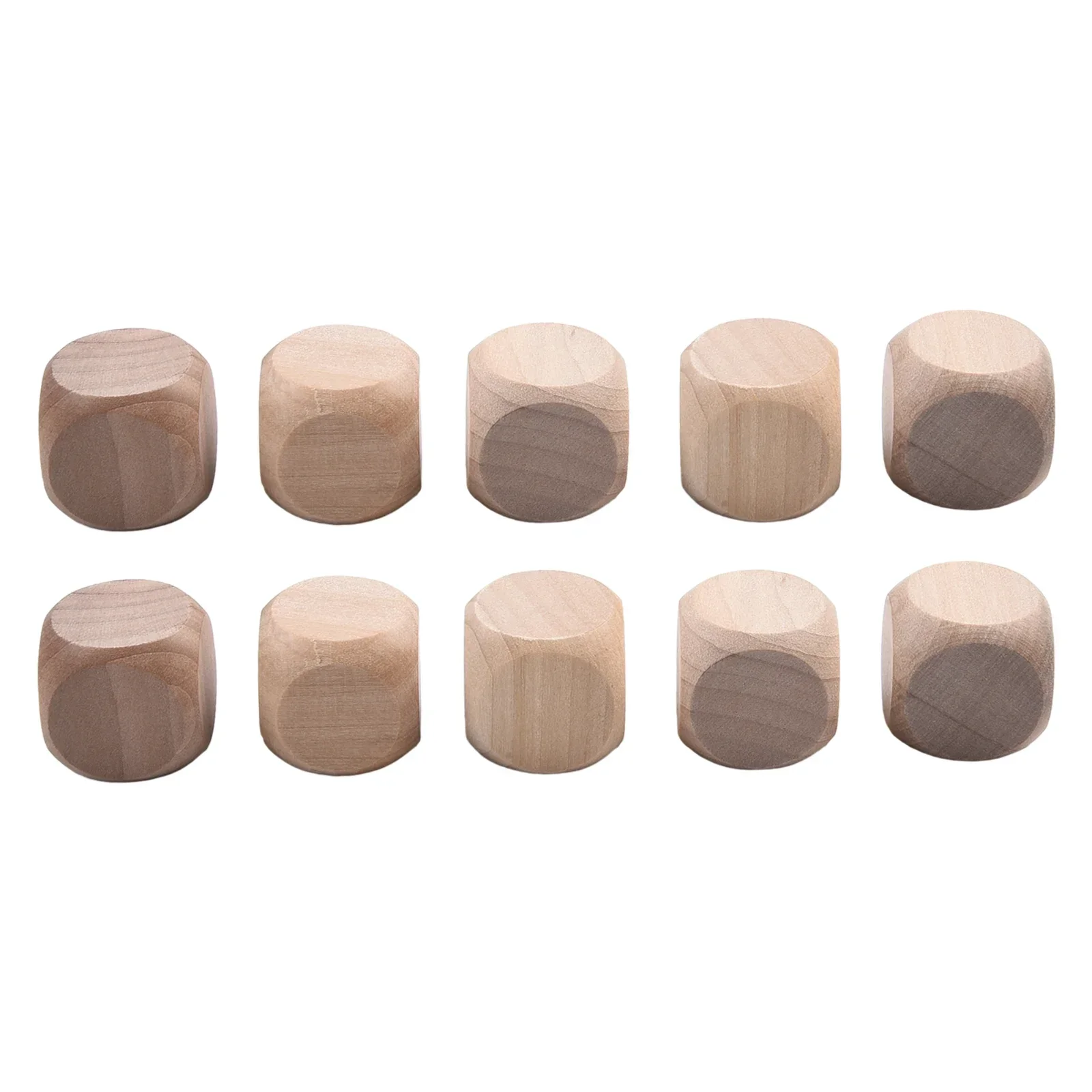 Kit de elaboración de dados de madera, 10 Uds., cubos de madera en blanco para pintar, grabar y más, deja su imaginación ejecutar salvaje