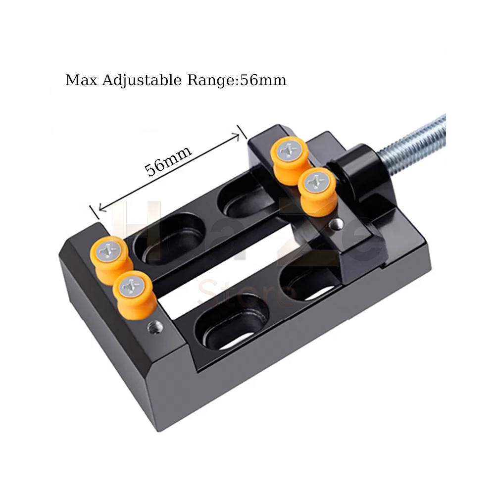 Mini Bench Vise Universal Jaw Table Clamp, DIY Carving Sculpture Fixing Vise for Jewelry Watch Small Parts Drill Press Work Hold