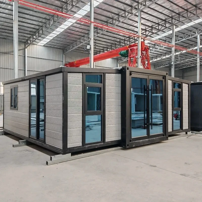 

Energy-Efficient Container House Mobile House Double-wing Folding House Trendy Expandable Waterproof Prefab Tiny