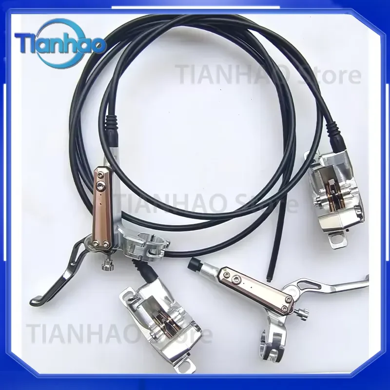 Hydraulic Brake Bleed Kit for Bicycle 4-Piston Hydraulic Disc Brake for Mountain Bike and Road Bike