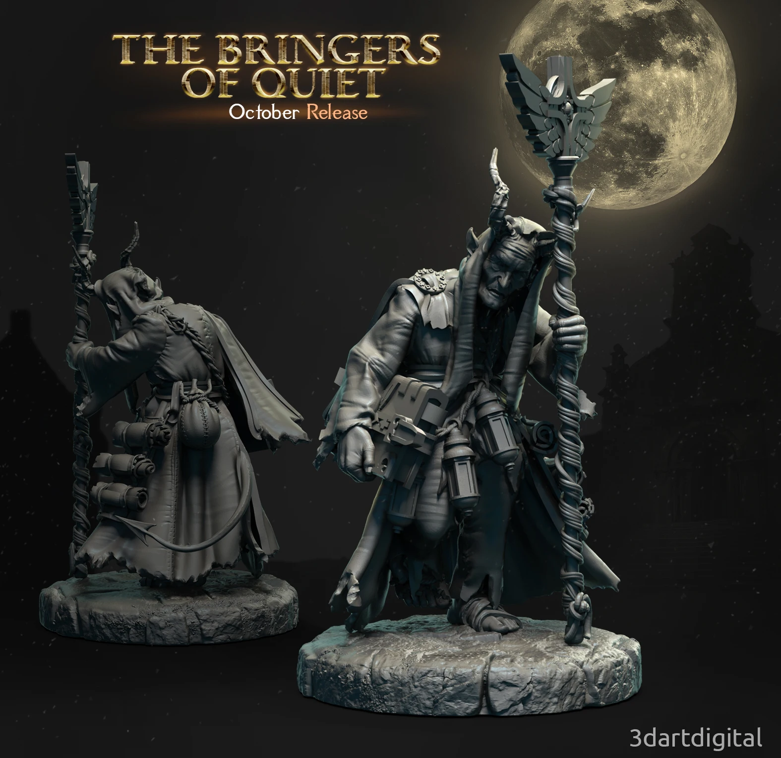 Miniature Resin Model Demon Hunter Priest Tifflin Butcher Blind Monk Vampire Blood Nun Dnd Chess Model Unpainted