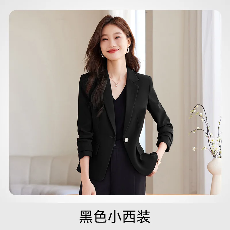 Neuer stilvoller Modeanzug, lässig, langärmelig, professioneller Blazer, formelle Jacke, Workwear8508