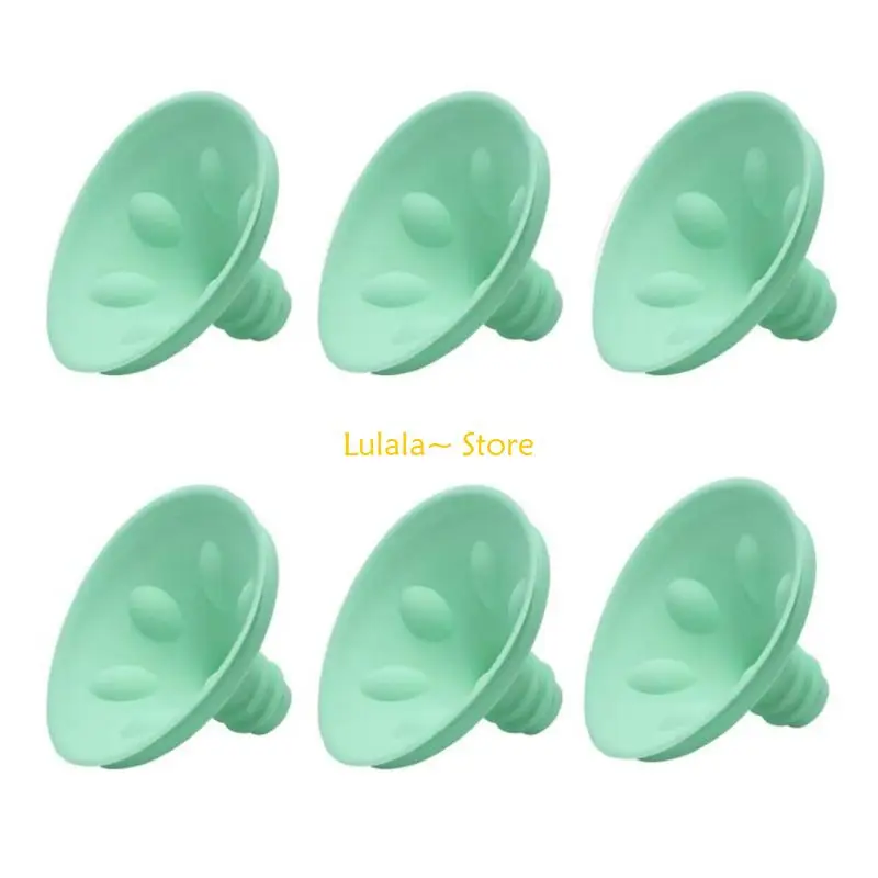 Y4QA Interchangeable Breast Flange Insert Ergonomic Design Flexible Silicone Flange Size Reducer Converter Adapter