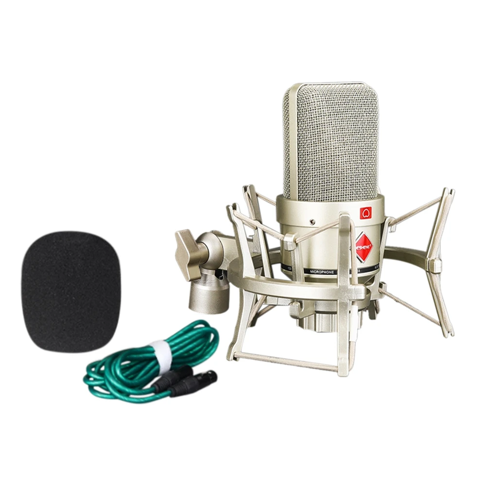 

D-103 Professional Recording Microphone Plug and Play K Song Studio Microphone Anchor Live Condenser Wired Microphone