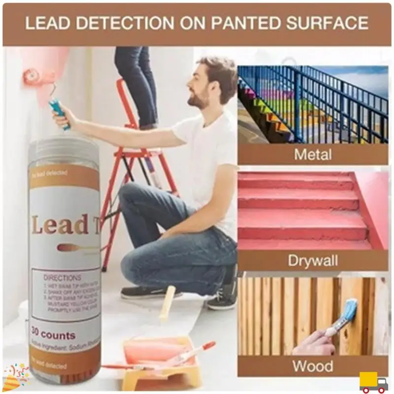 Lead Test Kit Swabs Lead Paint Test Kit For Home Use, Test Results In 30 Second (50PCS)