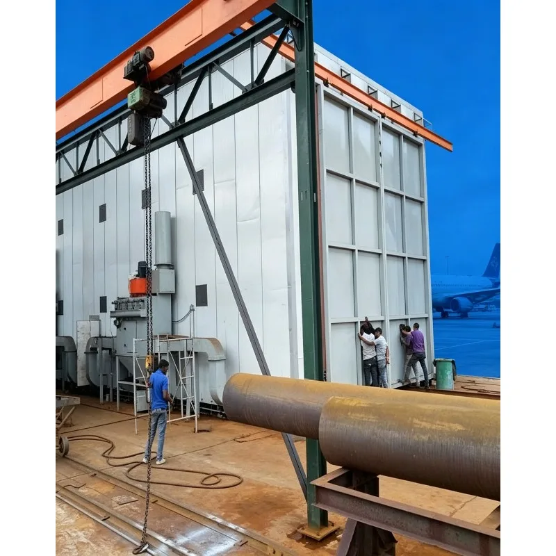 Industrial Shot Blasting Room Container Sand Blasting Chamber Air Sandblasting Booth Equipment Sand Blasting Room