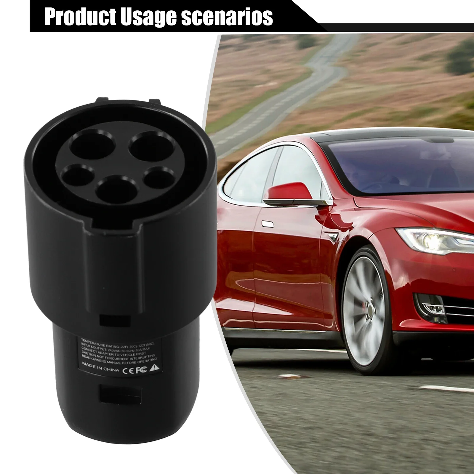 

Адаптер J1772 для Tesla SAE J1772 Зарядный адаптер без воротника J1772R к TSL02P Общественная электростанция Зарядное устройство Инструменты Аксессуары