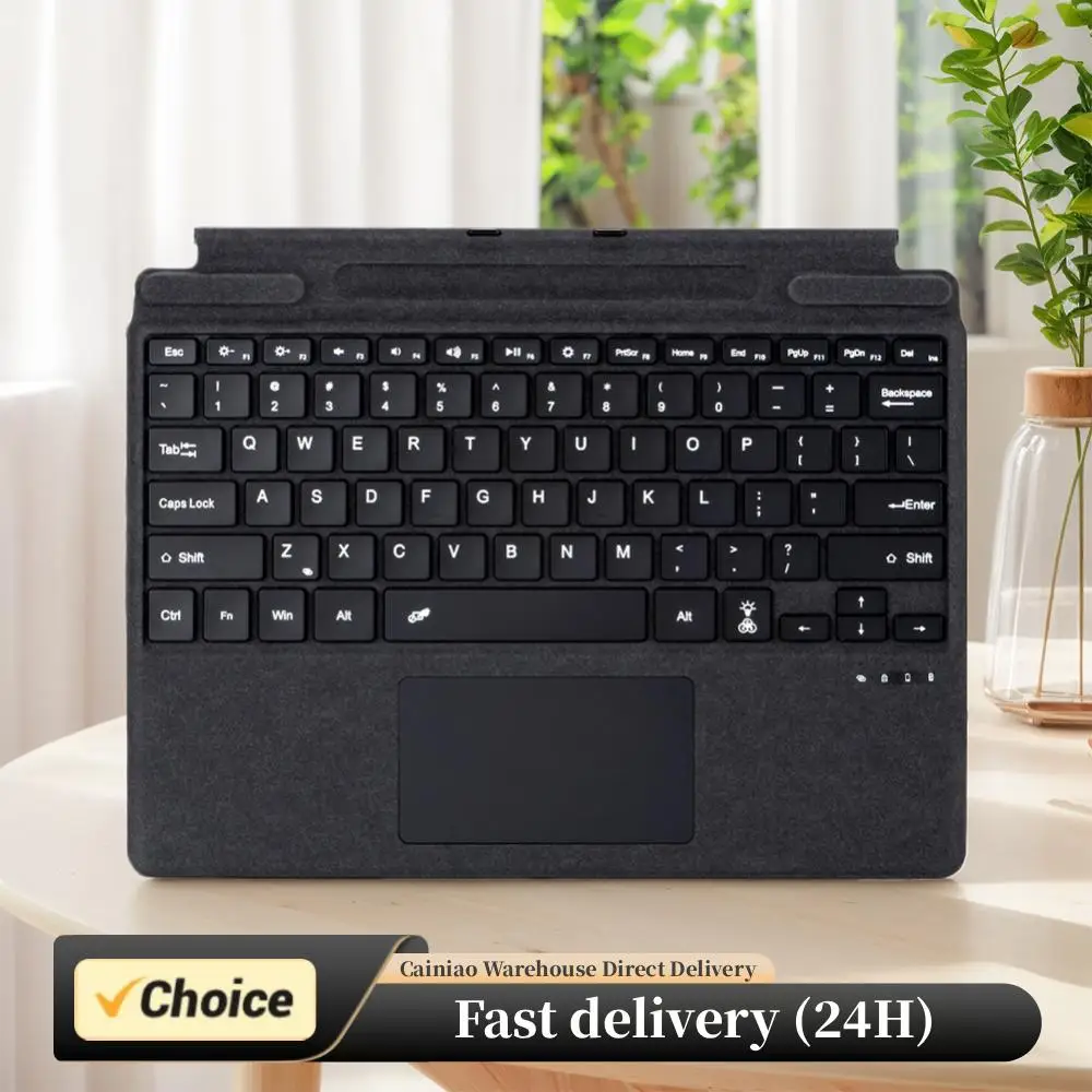 

Bluetooth-Compatible Magnetic Wireless Keyboard with Touchpad Ultra-Slim Keyboard for Microsoft Surface Pro 8/9/X/10/11