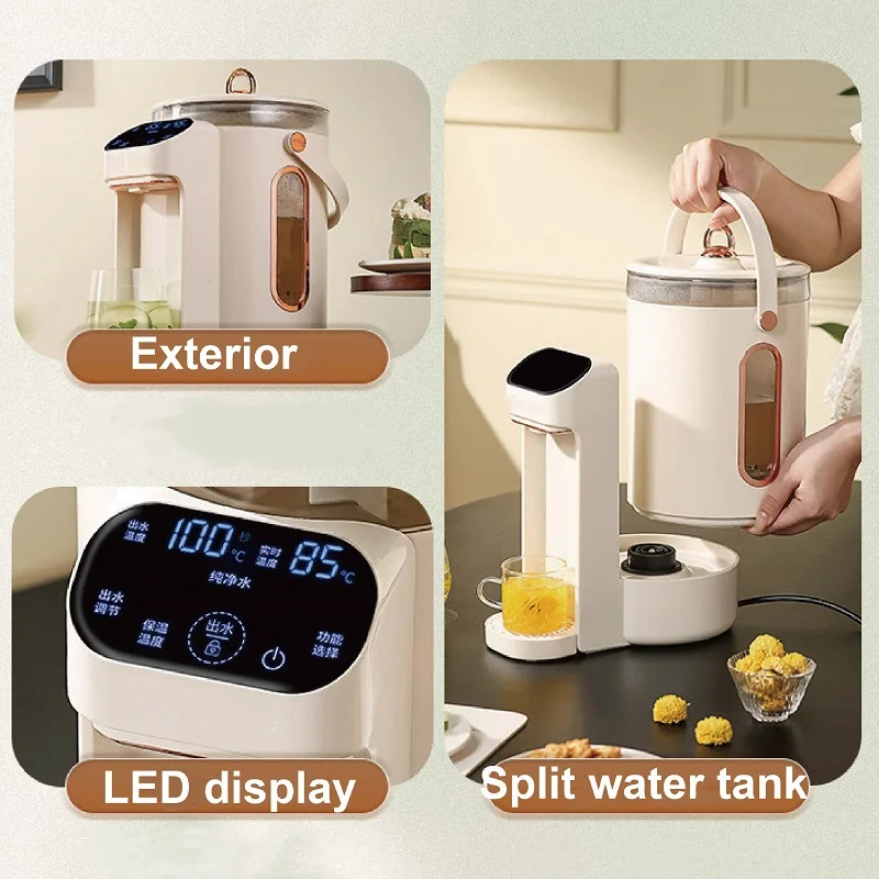 4L Electric Kettle Large Capacity Smart Automatic Water Bottle 6 Gear Temperature Adjust Keep Warm Split Water Dispenser 220V