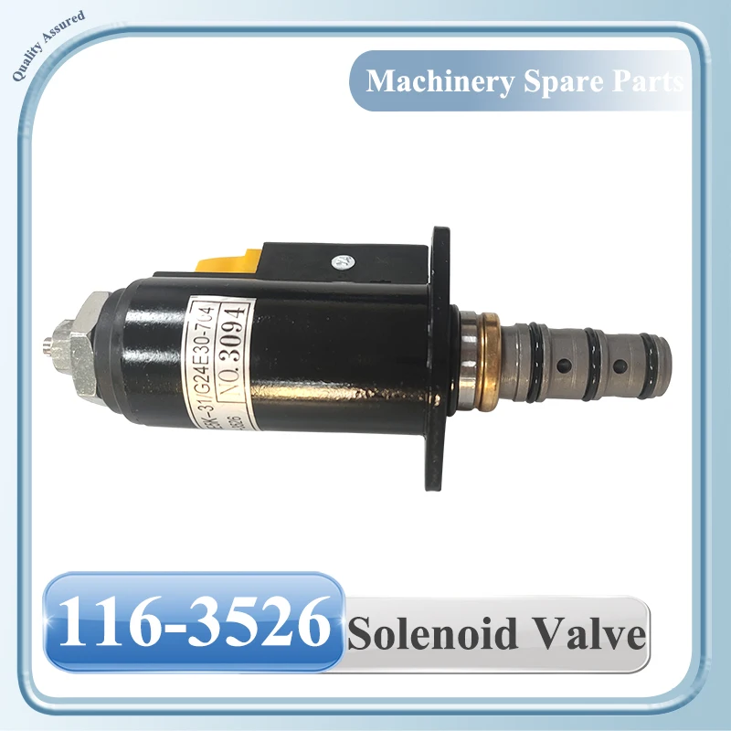 KWE5K-31/G24E30704  116-3526 Solenoid Valve 1163526 for Caterpillar E320B E322B E322C for Excavator Parts