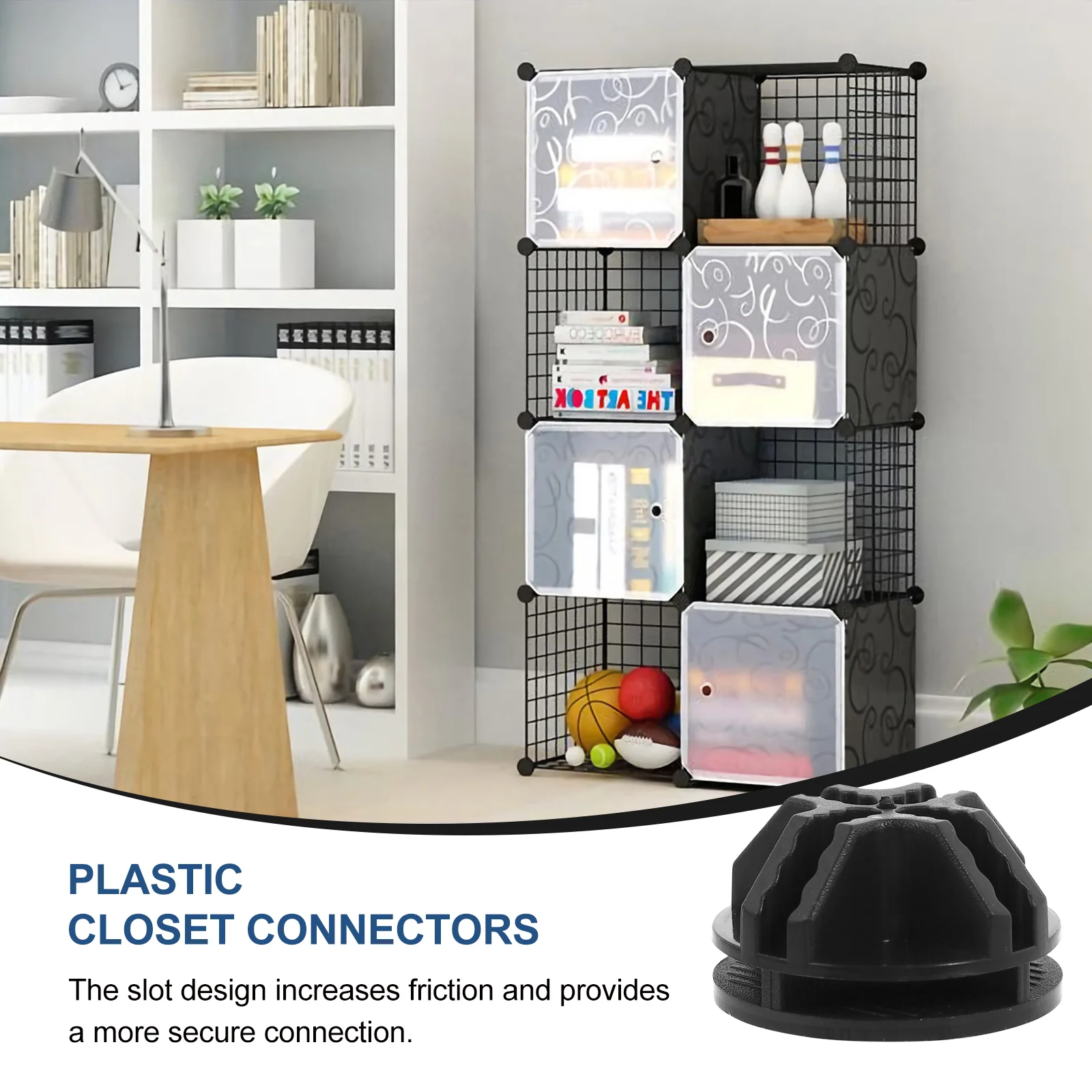 Combination Cabinet Buckle Wire Cube Buttons Closet Making Tools Storage Shelving Connectors Grid Organizer
