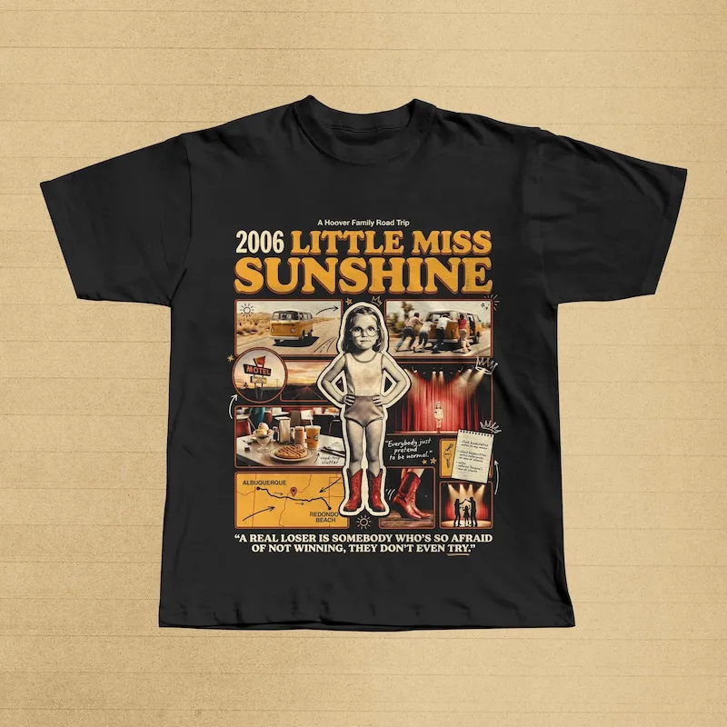 Little Miss Sunshine 2006 Movie Graphic Tee, Road Trip Film T-Shirt