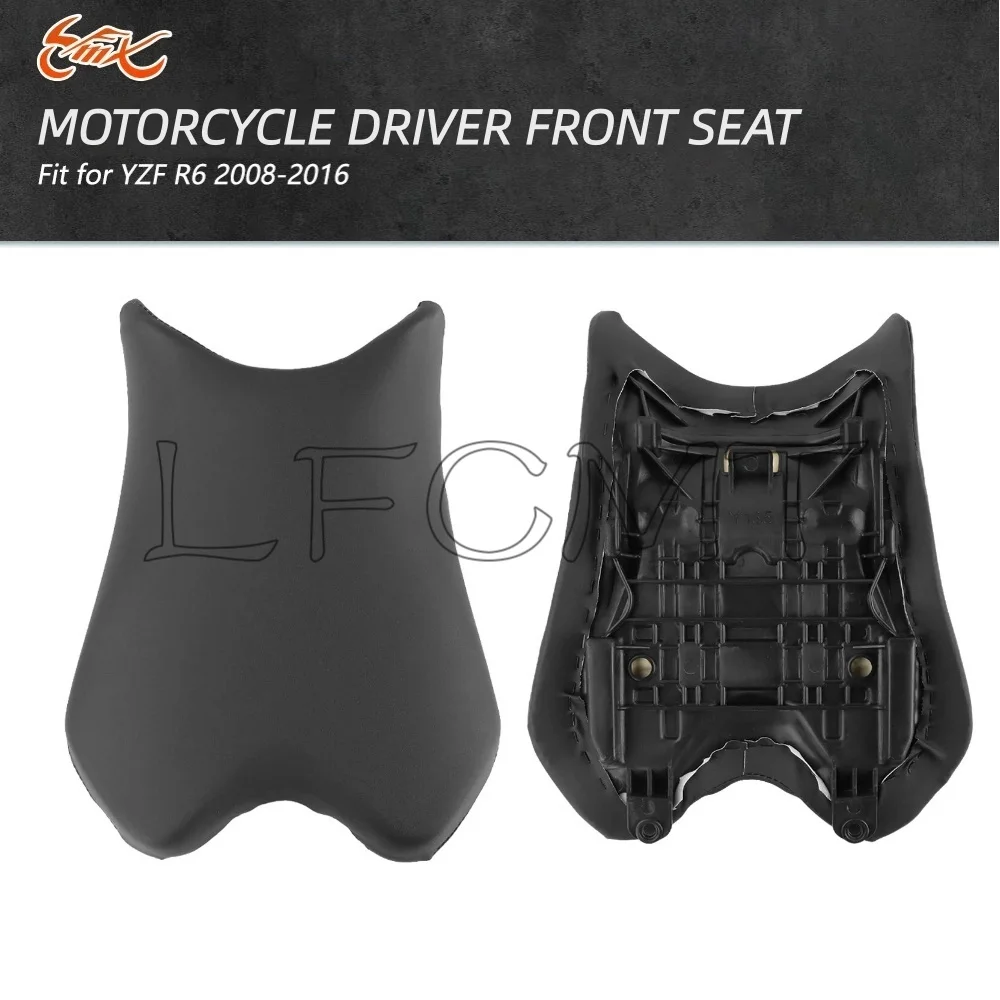Motorcycle Accessories Front Driver Black Seat Cushions Fit for Yamaha YZFR6 YZF-R6 YZF R6 YZF600 2008-2016 2009 2010 2011 2012