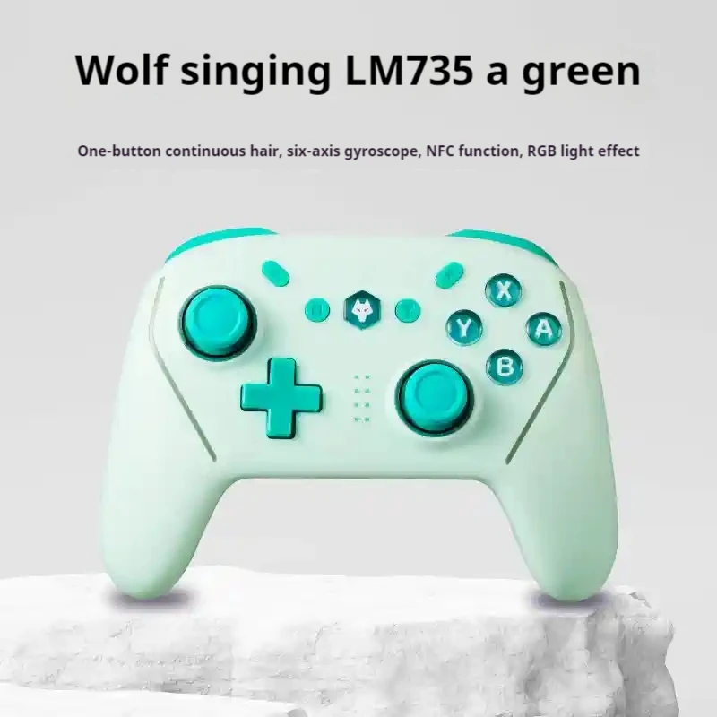 Lm735 Controller Wireless Bluetooth Two Connection Modes Nfc Unlock Six Axis Body Sensing Wakeup Serial Macro Programming Coller