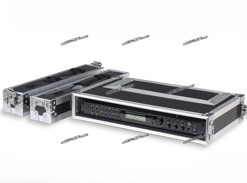 1U Rackmount Aluminum Case for Wireless Mic Receiver, Holds 1 to 2 Units