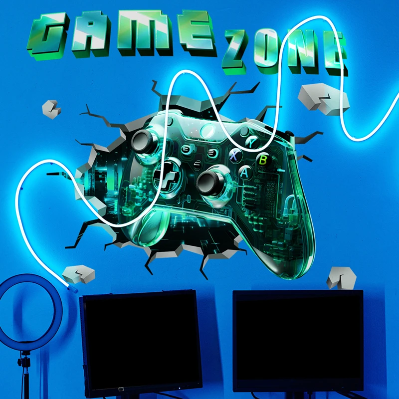 Game Zone Gaming Mural Broken  - Gaming Console Wallpaper 评论和价格