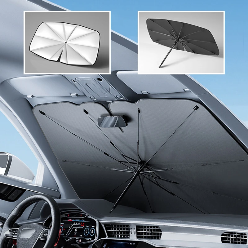 

Car Front Windshield Sunshade Umbrella Summer Sun Uv Protection For BMW X1 X2 X3 X5 X7 F10 F30 1 3 5 Series Folding High Shading