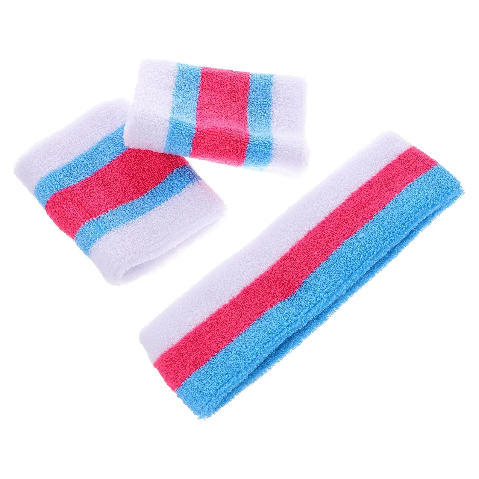 

Sports Headband Wristband Sweat Bands for Badminton Polyester Gym Headbands Women