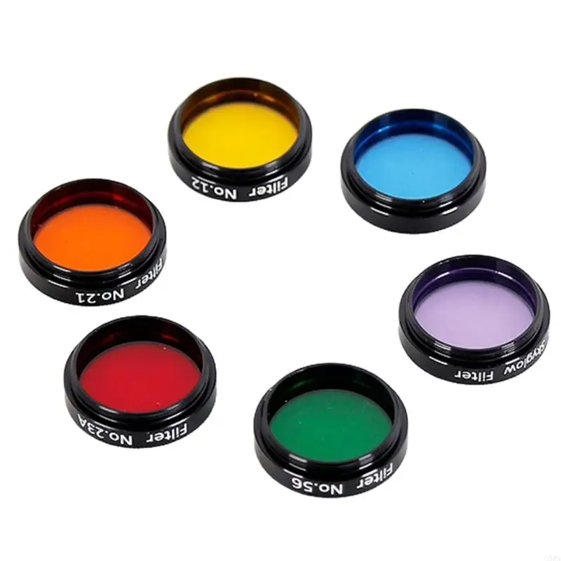 G88A 1.25inches Moon Filter, CPL Filter, 6Color Filter Eyepieces Filter for Telescope Photography