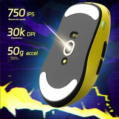 Imagen 2 del producto SCYROX-ratón para videojuegos V8 PAW3950, Sensor de fio deportivo electrónico, tasa de orollamiento de 8K con Dongle inalámbrico de 8K y 2,4G, ratón ligero para FPS CS