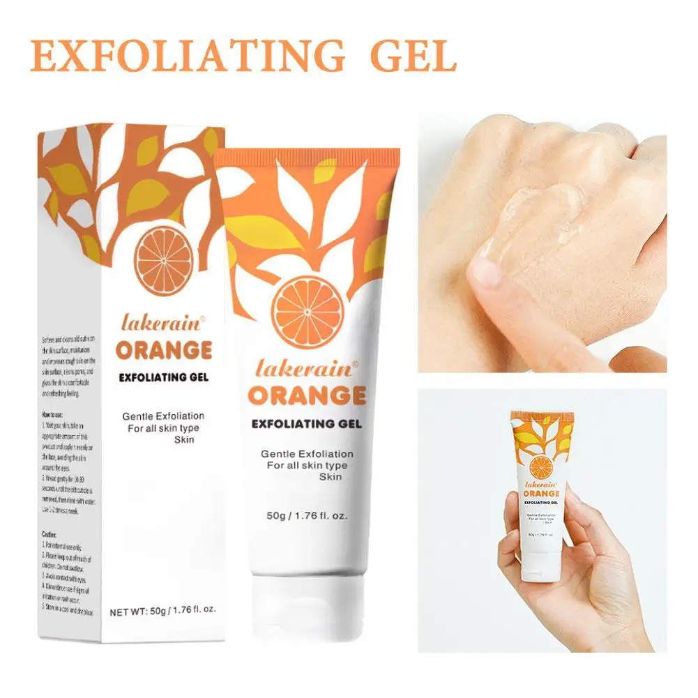 Orange Exfoliating Gel Dead Spot Remover Brighten Peeling 50g Gentle Repair Scrub Whiten Hydrating Moisturizer Korean Skin Care