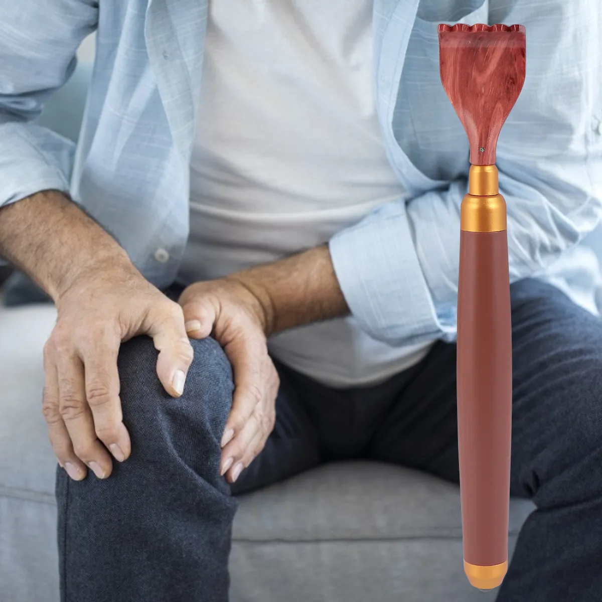 

Выдвижная телескопическая массажная щетка-чесалка для спины для расслабления тела и снятия зуда, портативная, для пожилых людей и беременных женщин