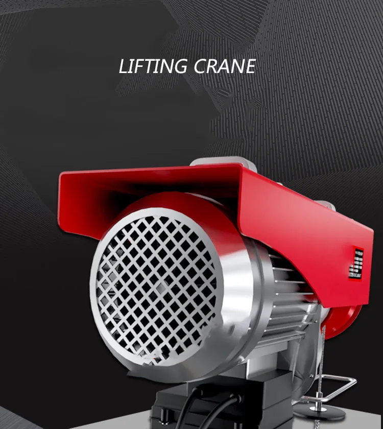 Factory Direct 2026 PA300 Household Miniature Electric Hoist Crane 220V/650W Portable Remote Control Jack With Wire Flat Winch