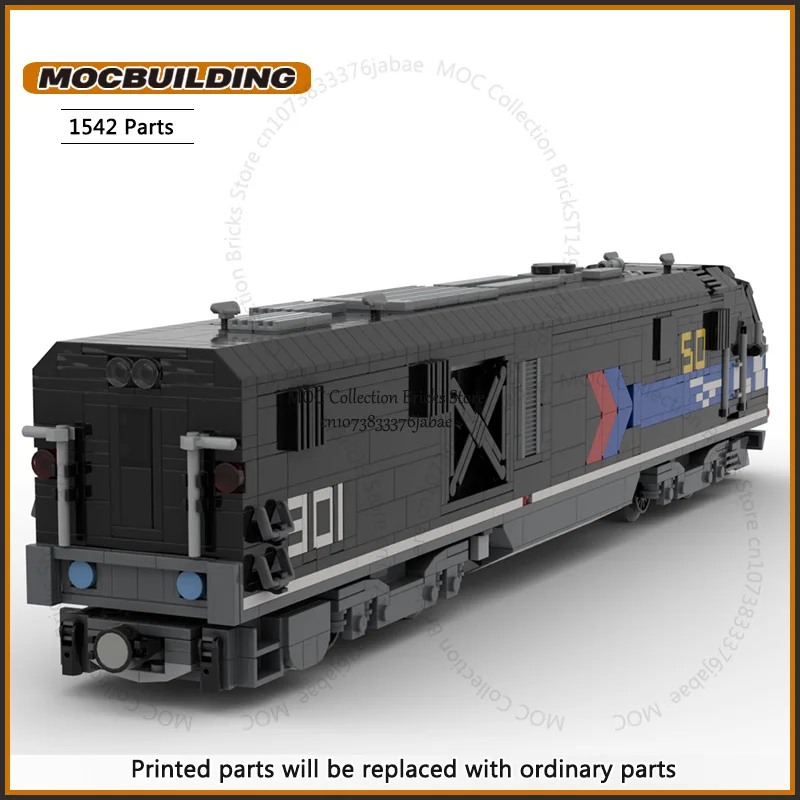 

Electrified Steam Locomotive MOC Building Blocks City Train Motor Technology Bricks DIY Assembly Vehicle Toys Collection Gifts