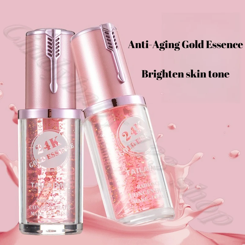 เอสเซนส์ทองคำ 24k ผสมไฮยาลูรอนนิค แอซิด ไนอะซินาไมด์ ช่วยเติมความชุ่มชื้น ลดเลือนริ้วรอย ขนาด 40 มล.