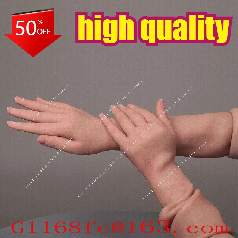 Realistic Silicone Female Gloves Hand Gloves Veins Skin Female Gloves for Crossdresser Cosplay