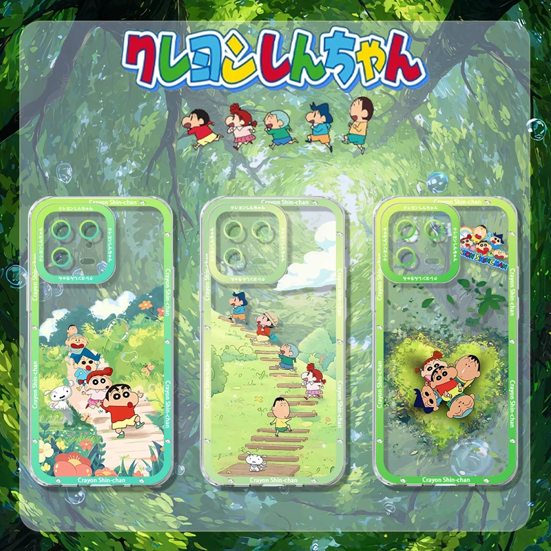 Cute C-Crayon Shin Cartoon Case for Xiaomi Mi 15T 14T 13T 12T 11T Pro Max Xiaomi 17 Ultra 15 13 14 12 11 Lite 5G NE Phone Cover