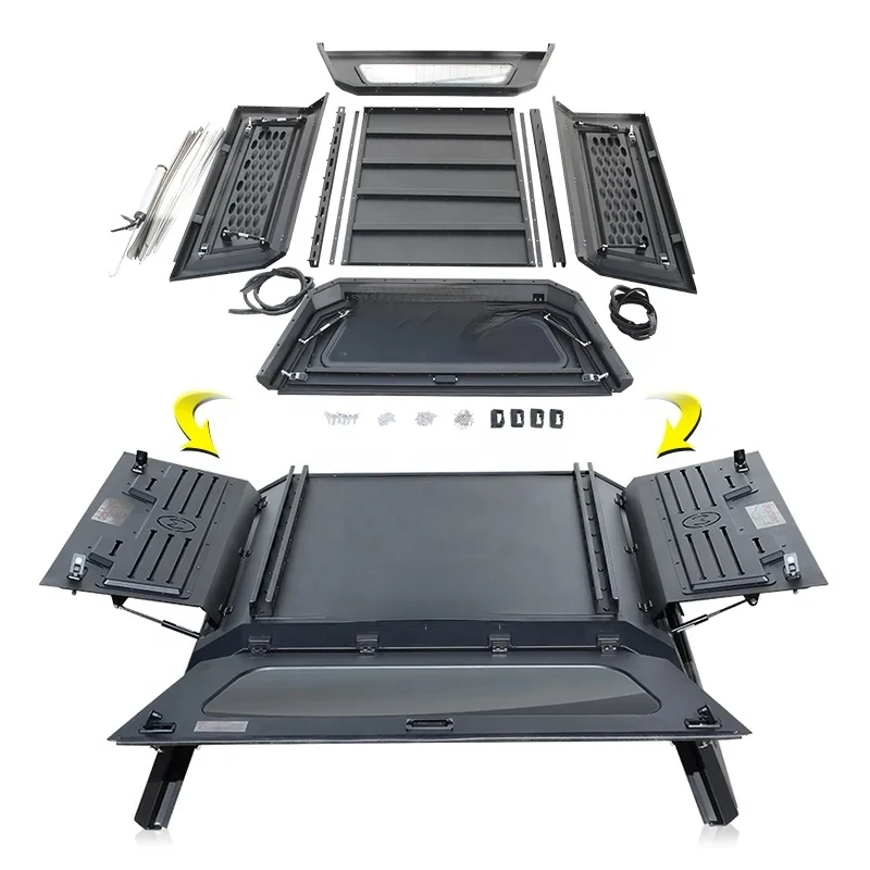 

Lightweight Steel Dual Cab Pickup Truck Topper Hardtop Canopy 4x4 Vehicles