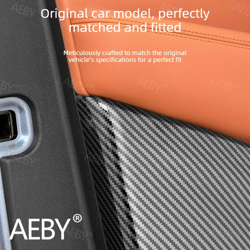 

For BYD Sealion 7 2024 Carbon Fiber Door Panel Guard,Carbon Style Door Kick Guard,Anti-Collision Panel Mat,Car Interior Trim