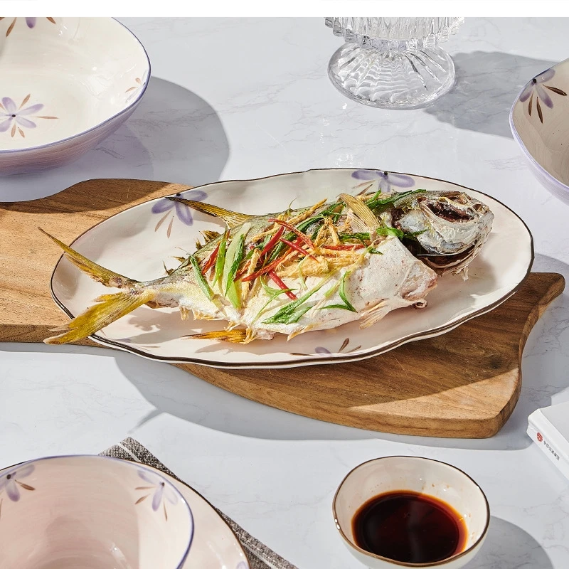 أدوات مائدة صغيرة من السيراميك، أجراس الرياح، معكرونة غير منتظمة، أرز #3