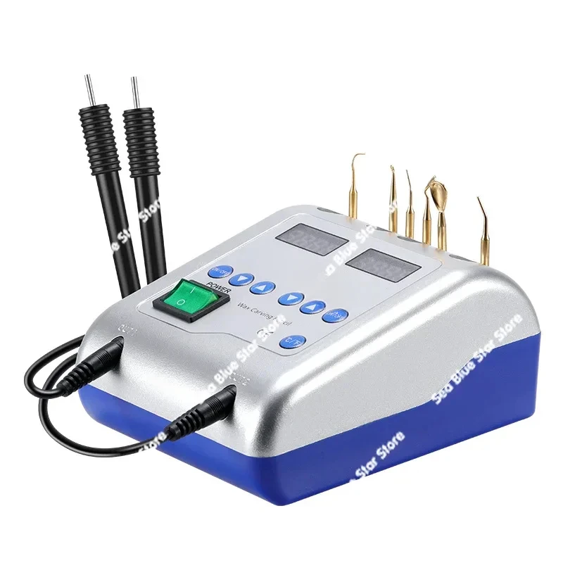 gypsum-wax-melter-korean-double-pen-electric-wax-oral-technical-equipment-and-instruments-dental-electric-wax-knife-carv