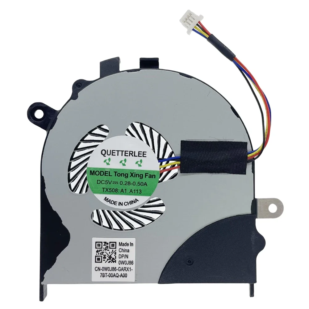 Ventilador de Resfriamento de CPU Substituto para Dell Inspiron 13-7347 7348 7353 7352 7359 Inspiron 15 7000 7558 7568 Série 0DW2RJ