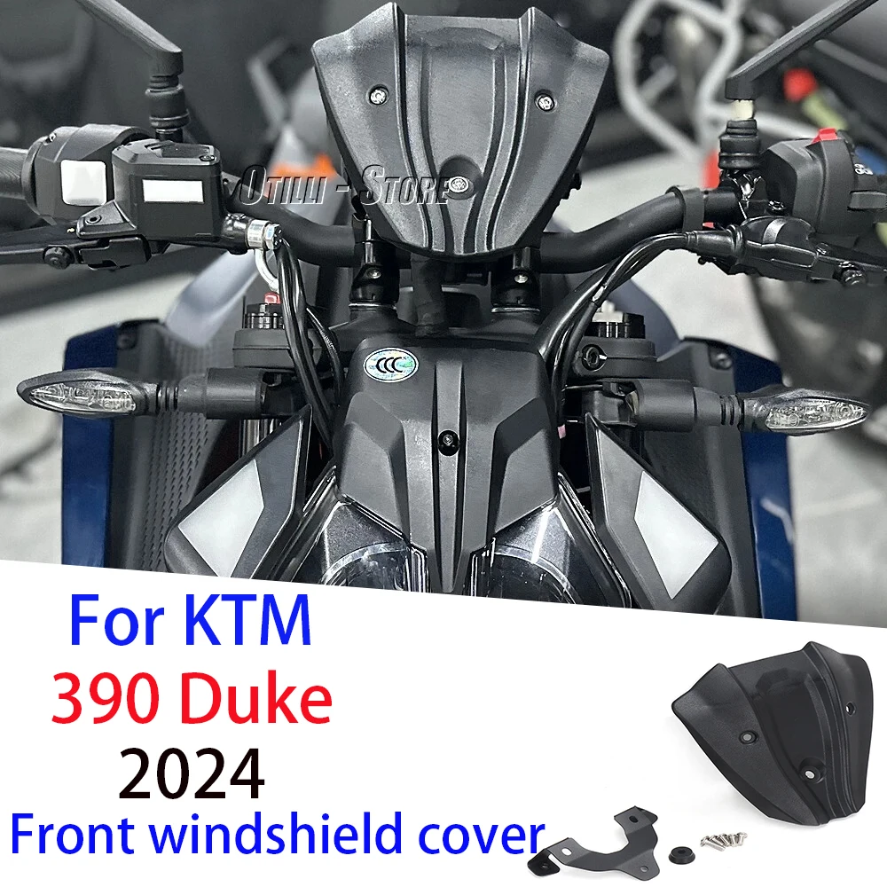 

390 DUKE duke 2024 New Motorcycle Windshield Windscreen Front Wind Deflector Guard Black For 390 Duke 390Duke