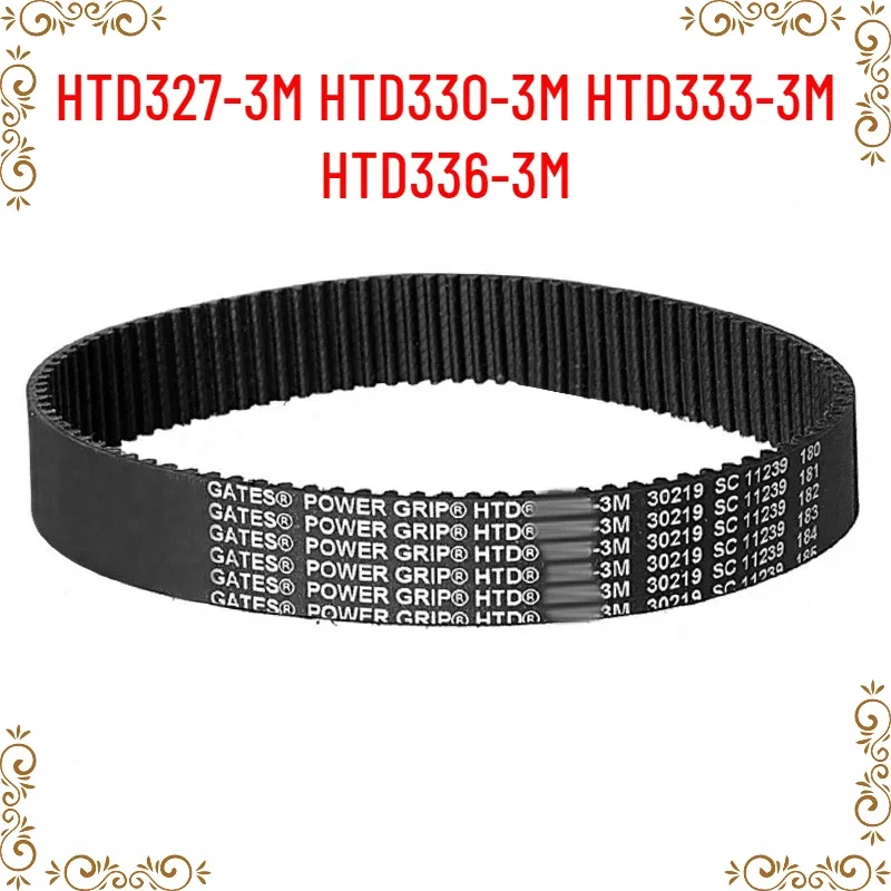 HTD327-3M HTD330-3M HTD333-3M HTD336-3M rubber transmission synchronous belt treadmill belt