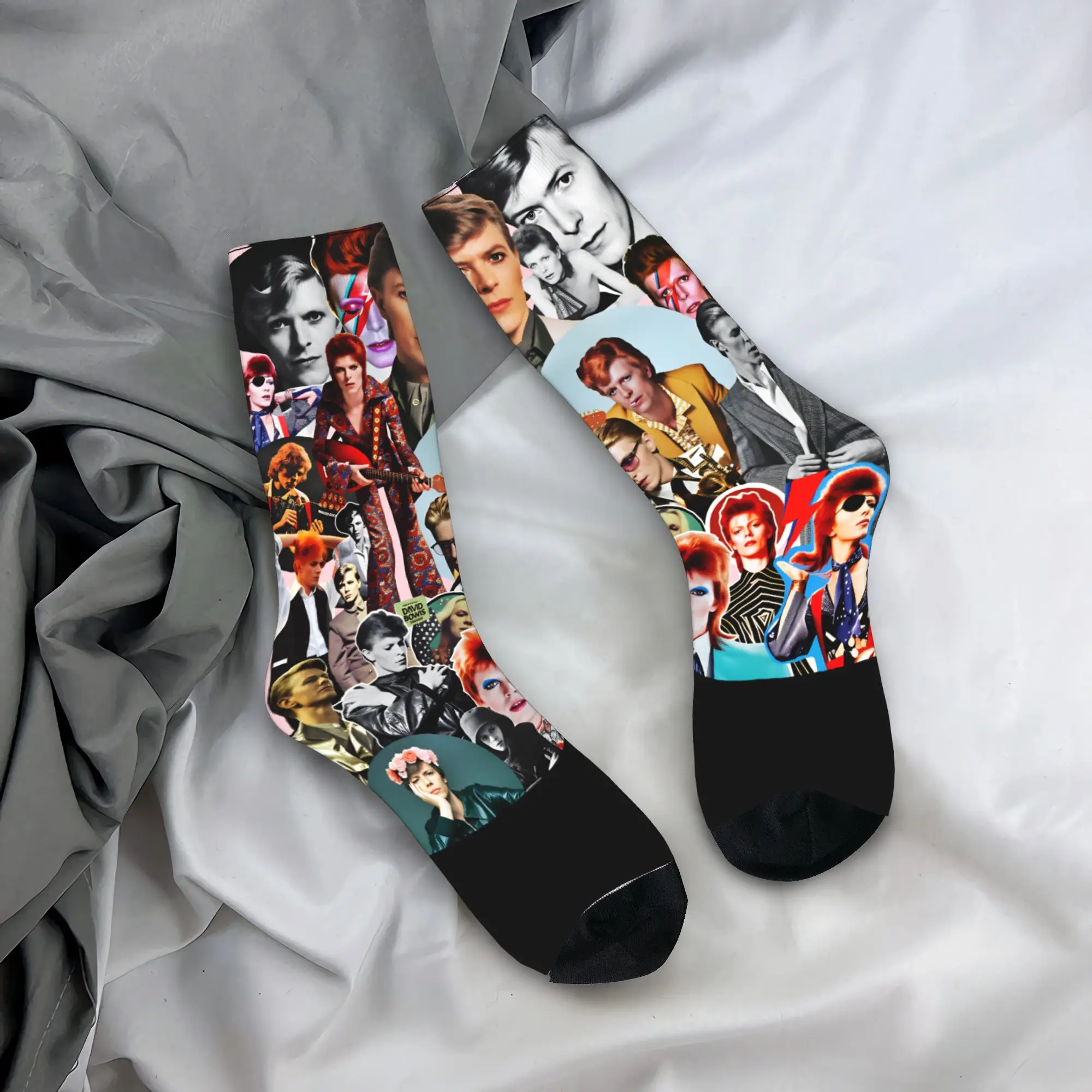 

Adults Men Socks Davids Bowied English Singer Actor English Singer Actor Stockings Non Slip Socks Winter Skateboard Socks