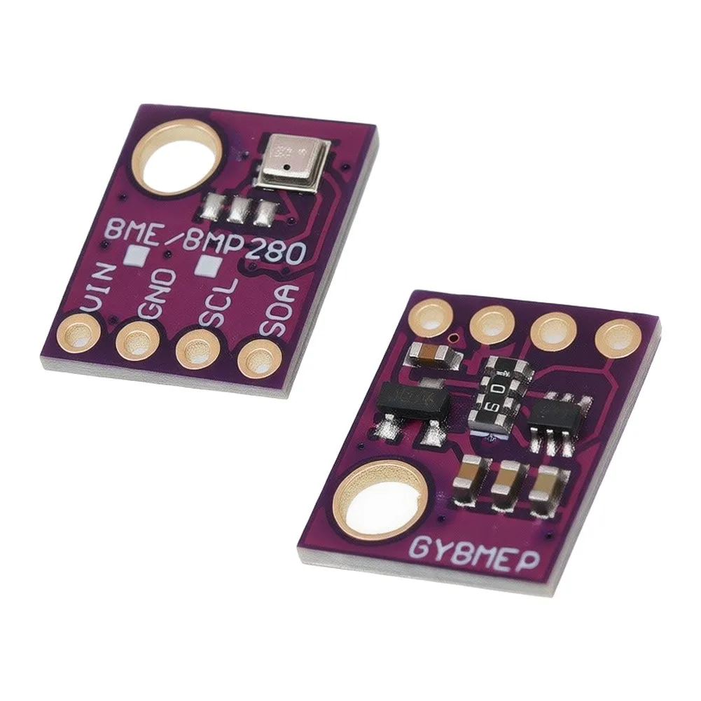 For Bme280 Atmospheric Pressure Sensor Module, Digital Altimeter For Temperature Humidity Barometric Measurement, 3.3V/5V I2C