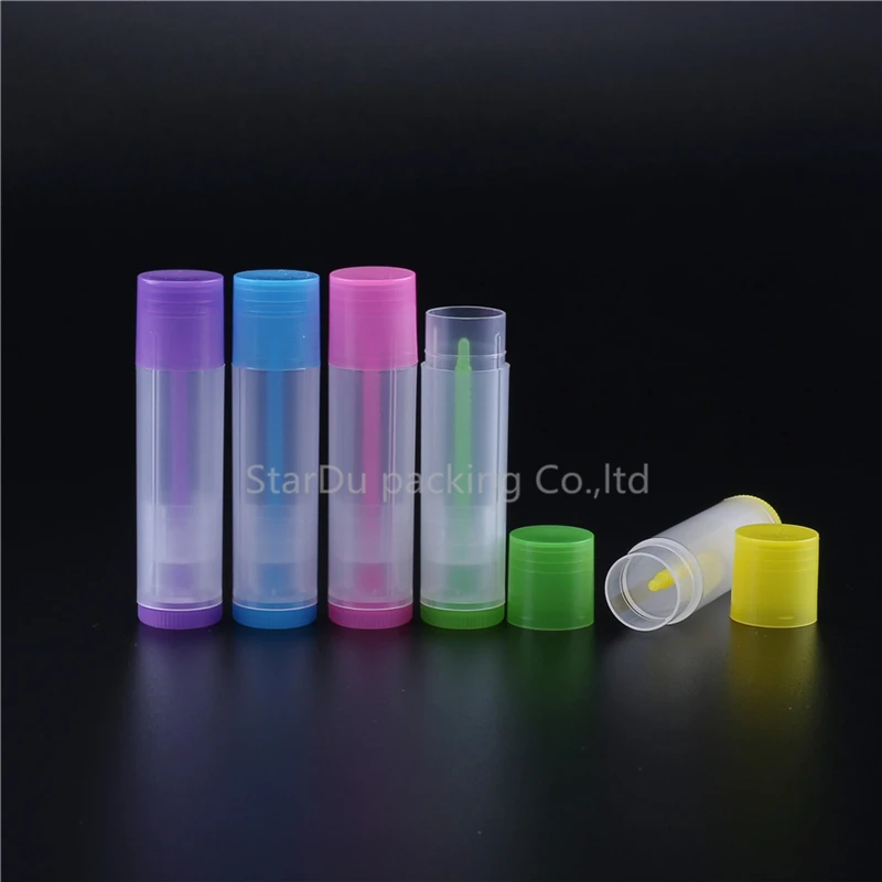 

200PCS New Diy Lipstick Cool Liptube 5 Colors Balm Tube Empty 5G Liptubes Containers Lip Tubes Balm Tube