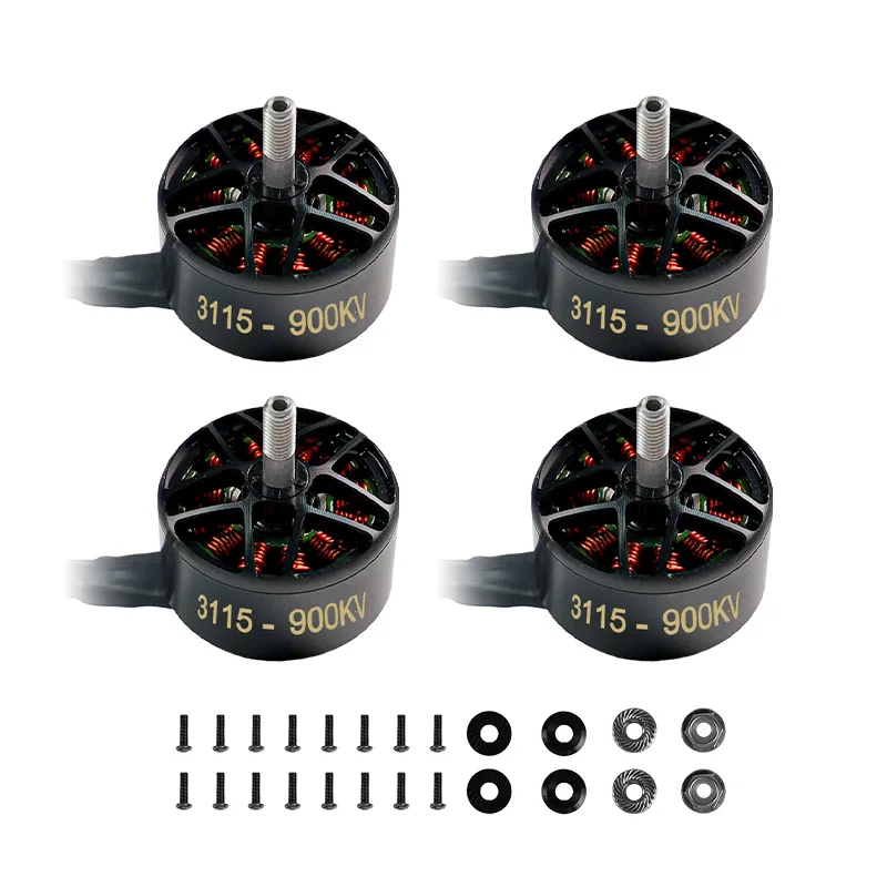 BEYONDSKY 4 Uds 3115 900KV Motor sin escobillas para Dron de carreras con visión en primera persona de 10 pulgadas accesorios de piezas DIY