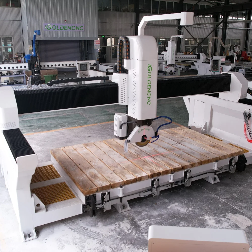 Picture 6: High Efficiency CNC 5 Axis Bridge Saw Machine for Kitchen Countertop Fabrication Granite Marble Quartz