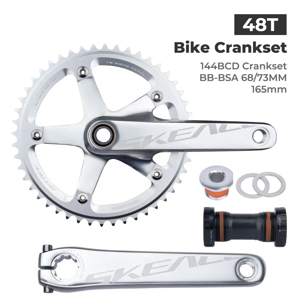 SKEACE Fixed Gear crankset track BIKE 165mm Integrated 144 BCD