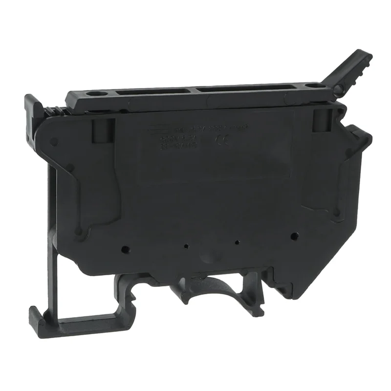 AAAN-UK5-HESI UK5RD مع قاعدة طرفية لصمامات السكك الحديدية LED DIN، مشبك برغي كتلة طرفية (عبوة من 6 قطع، أسود) سهل الاستخدام