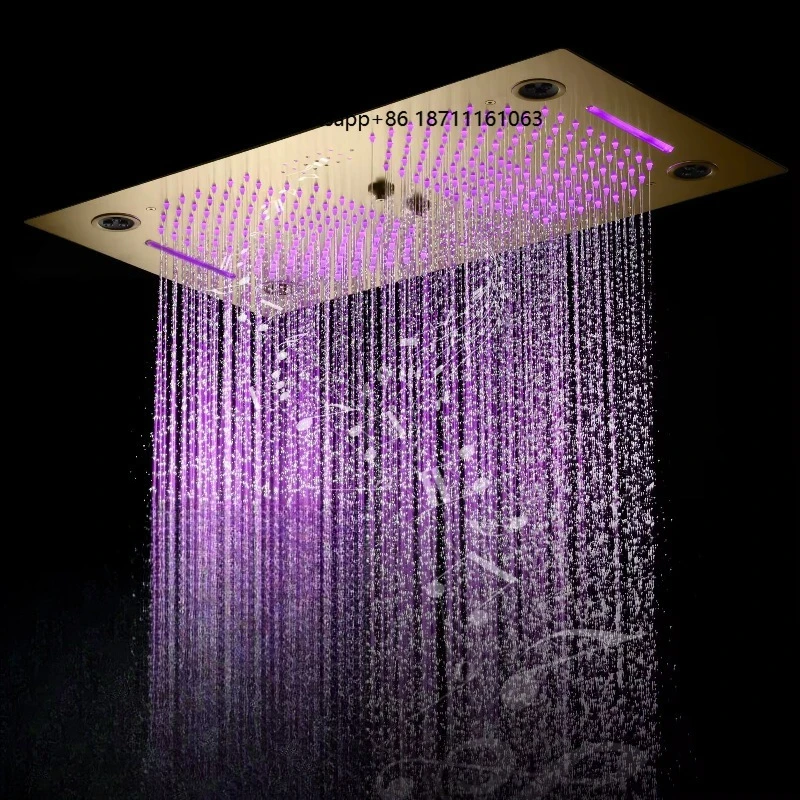 Custom Rain Shower System 400*700mm 4-Function Shower Set Digital Shower Set With Music
