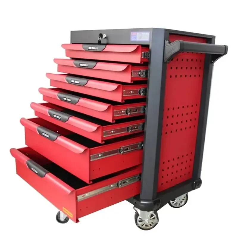 Workshop Garage Metal Tool Cabinet Metal Storage Cabinet Multi-function Mobile Tool Box Maintenance Tool Cabinet