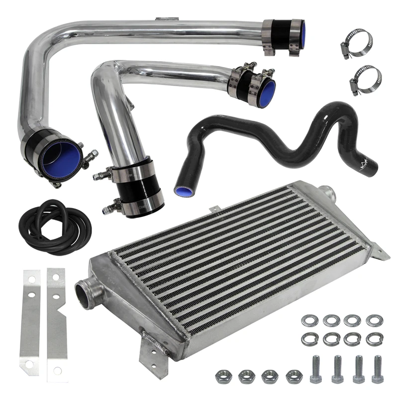 Front Mount Intercooler Kit for VW PASSAT AUDI A4 B5 1.8T 96-01 FMIC Blue / Black / Red
